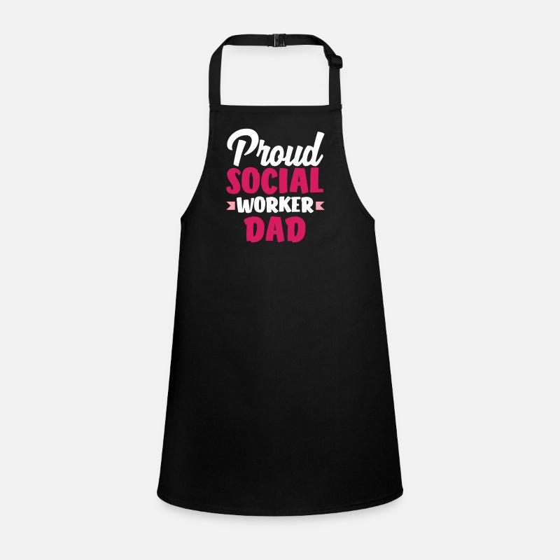 Proud social worker dad Children's Apron