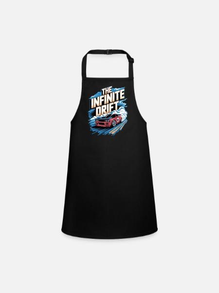 infinite drift - course voiture - Tablier Enfant - noir - Devant