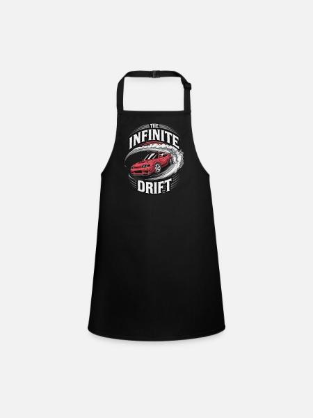 infinite drift - course voiture - Tablier Enfant - noir - Devant