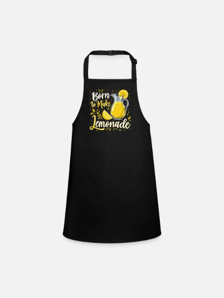 Refreshing Lemonade Vibes: Perfect for Lemonade - Children's Apron - black - Front