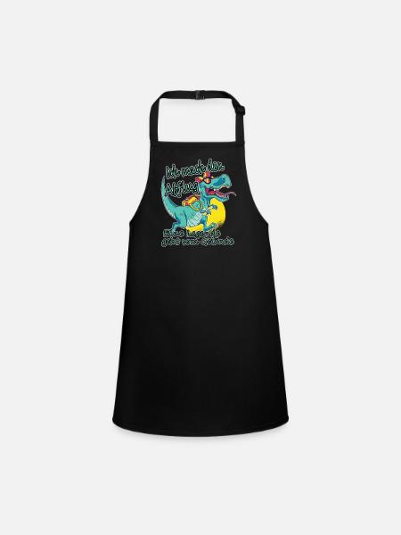 I take off, legend leaves terrain. - Children's Apron - black - Front