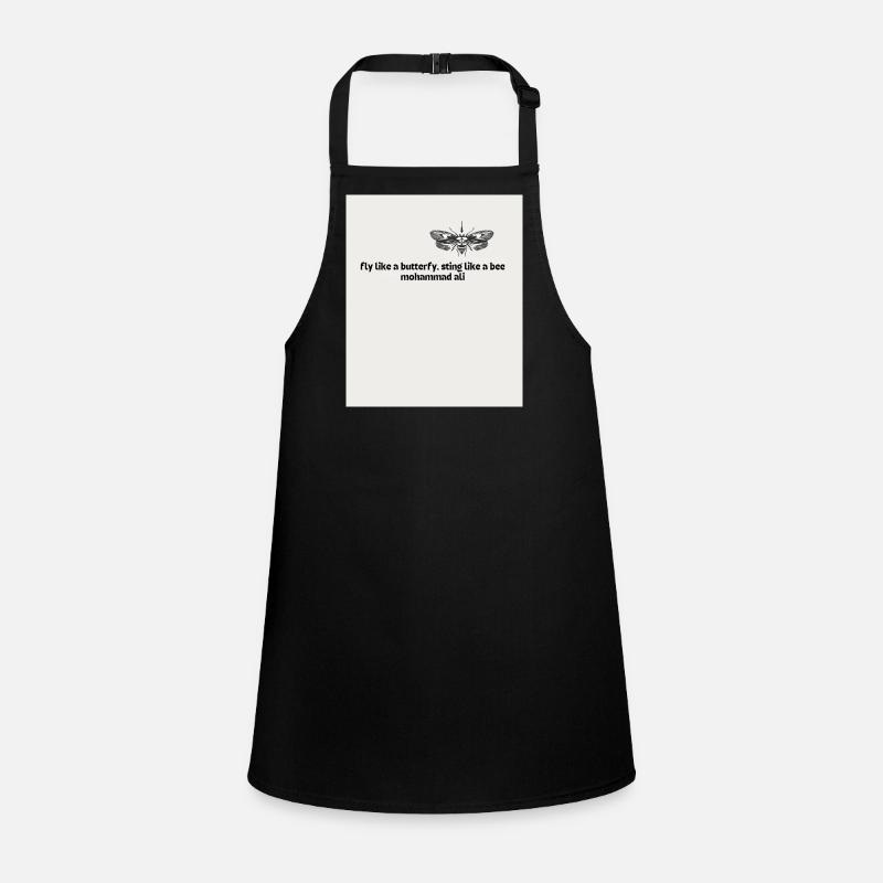 fly like a butterfy sting like a bee mohammad ali Children's Apron
