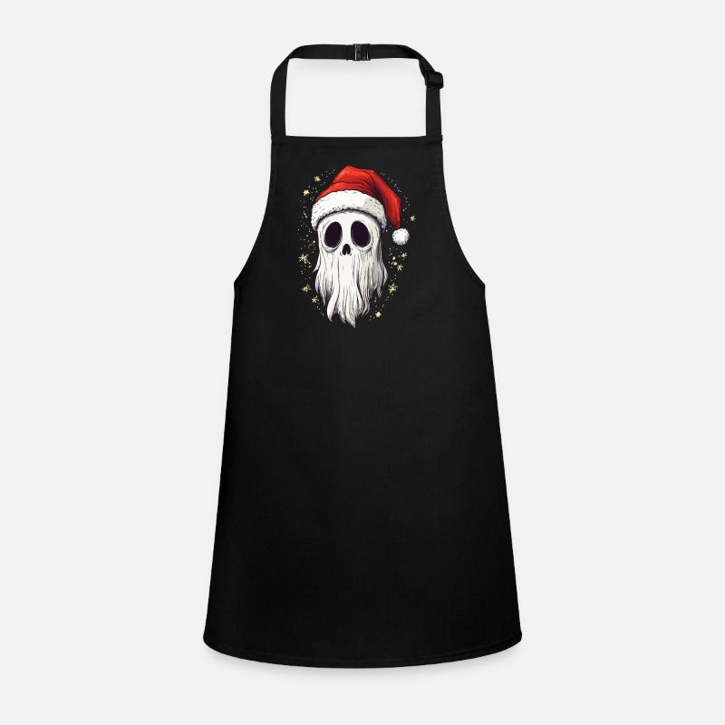 Halloween Gift Ghost with Christmas Hat Decoration Children's Apron