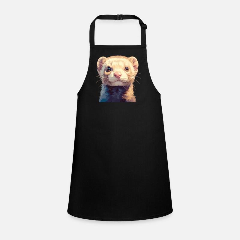 Ferret Frettchen Schürze für Kinder