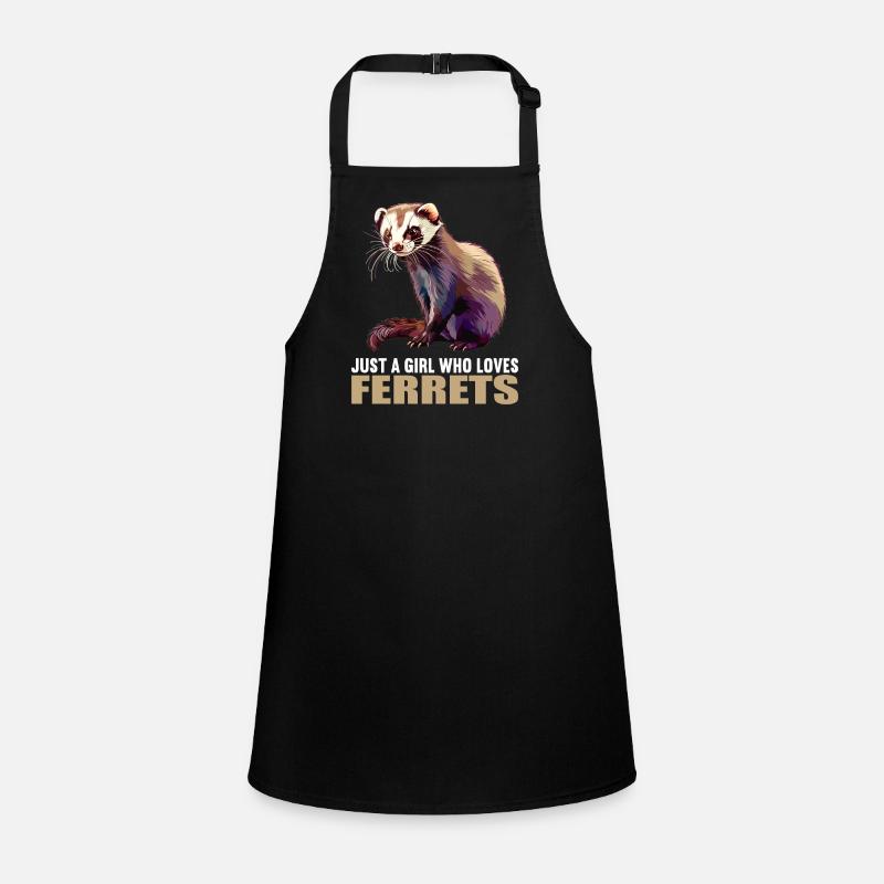Ferret Frettchen Schürze für Kinder