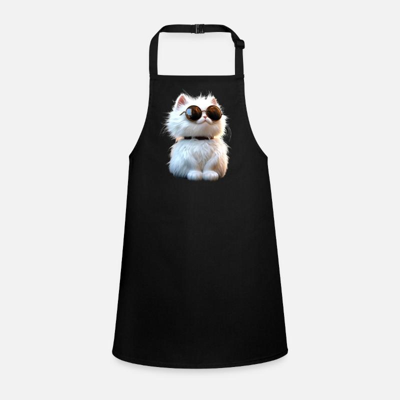 Chat Angora Blanc Chat Angora Chats Angora Mignons Tablier Enfant