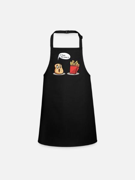 Tractor Is That You Bro Farmer Farming - Children's Apron - black - Front