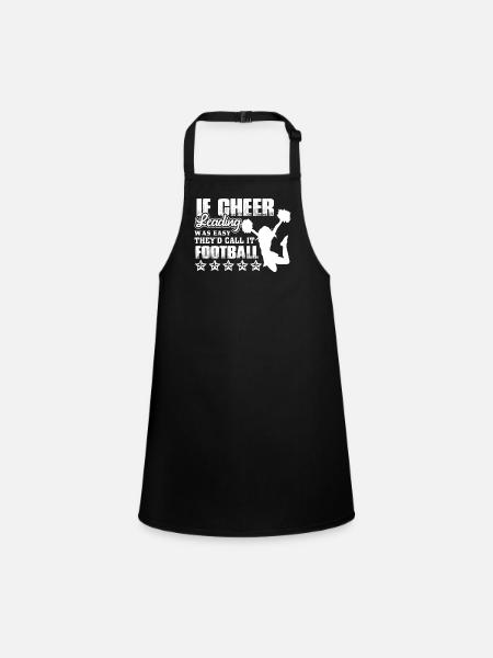 Cheerleading Wasn't Easy - Children's Apron - black - Front