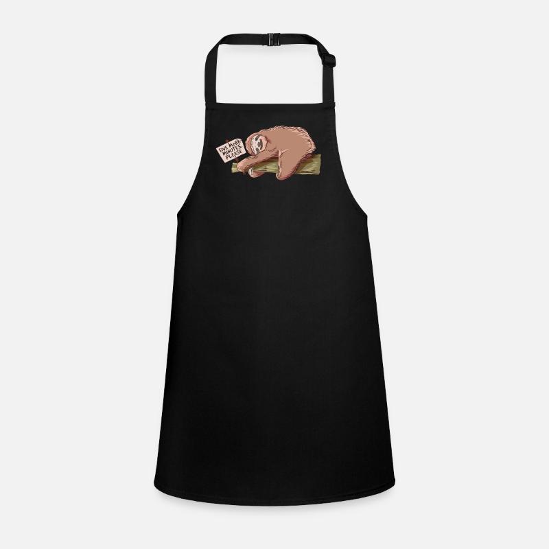 Slothy Five More Minutes Please Sloth Children's Apron