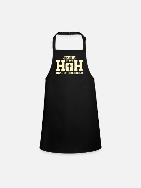 Jesus Is My HOH Head Of Household - Children's Apron - black - Front