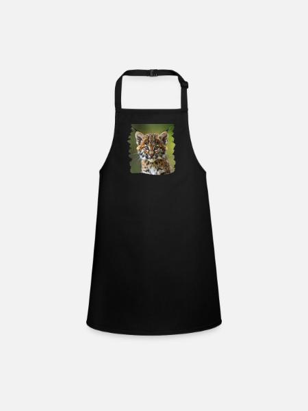 Bobcat's Bobcat, Bobcat, Bobcat, Bobcat, Lynx - Children's Apron - black - Front