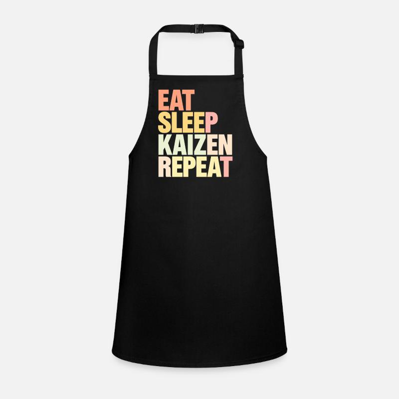 Eat Sleep Kaizen Repeat Improvement Children's Apron