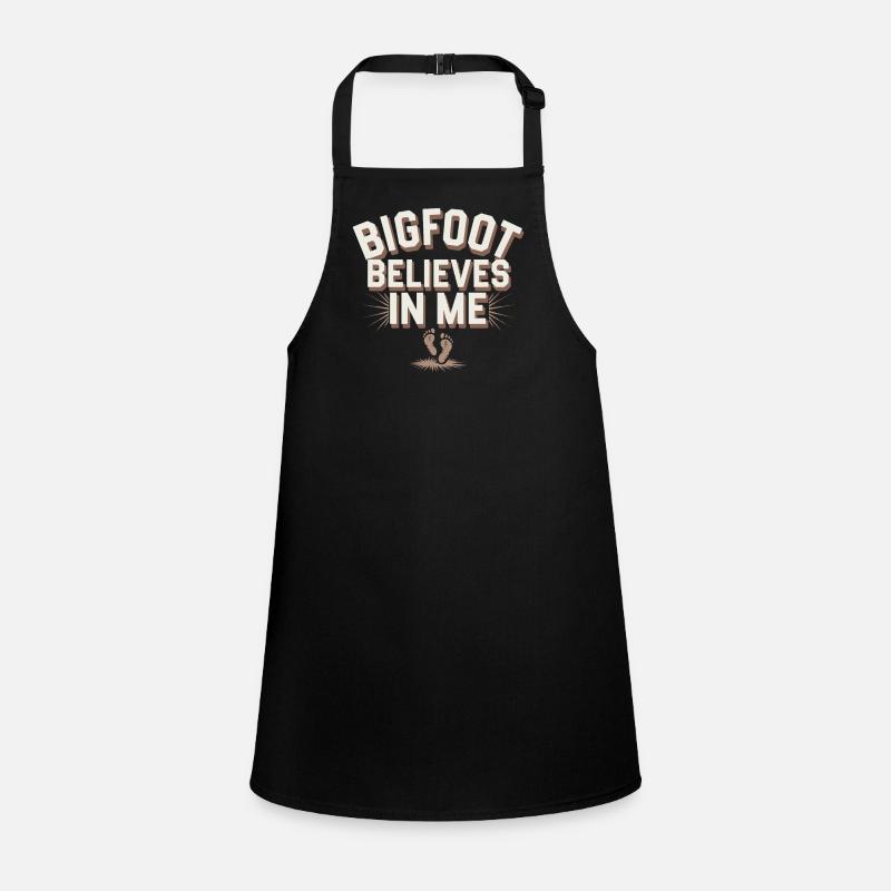 Bigfoot Believer Sasquatch Cryptid Forest Creature Children's Apron