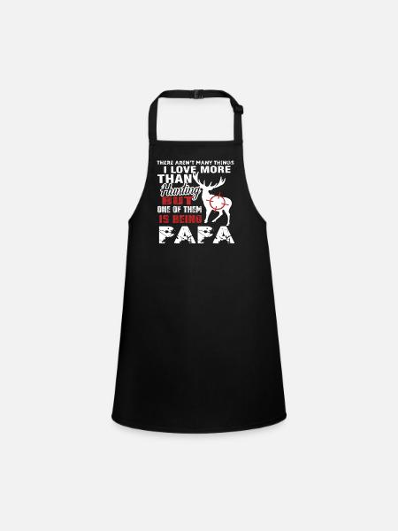 Hunting Love Hunting And Being Papa - Children's Apron - black - Front