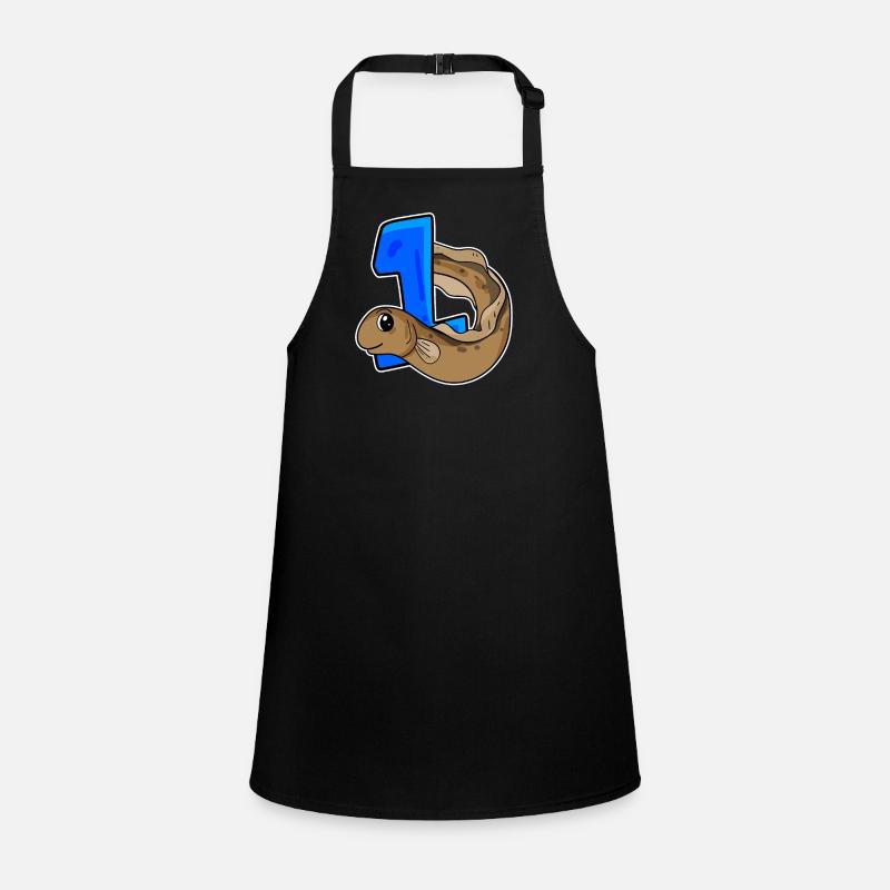 Number 1 Number One - Eel Pisces Motif Children's Apron