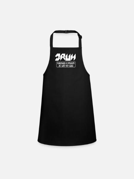 Retro Bruh Formerly Known As Son-In-Law - Children's Apron - black - Front