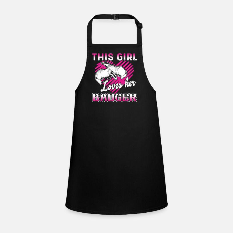This Girl Loves Her Badger Children's Apron