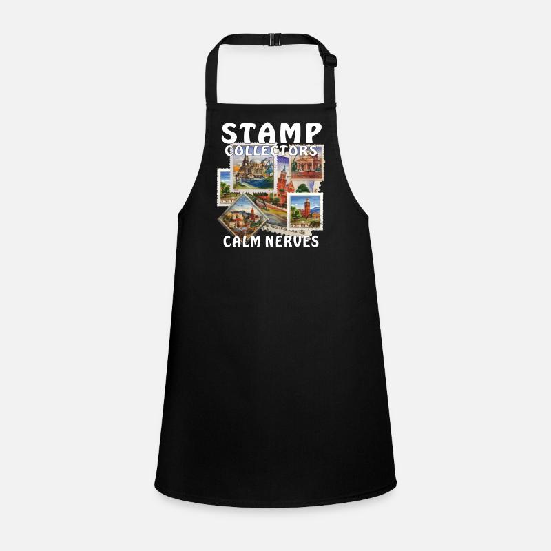 STAMP COLLECTORS CALM NERVES Children's Apron