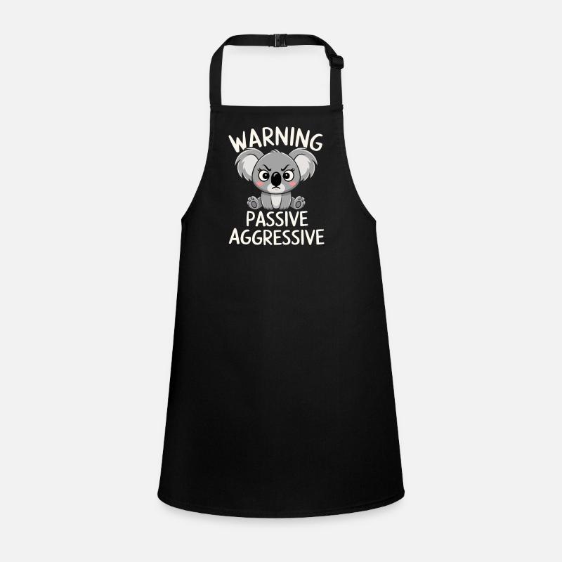 Warning: Passive, Aggressive, Koala Children's Apron