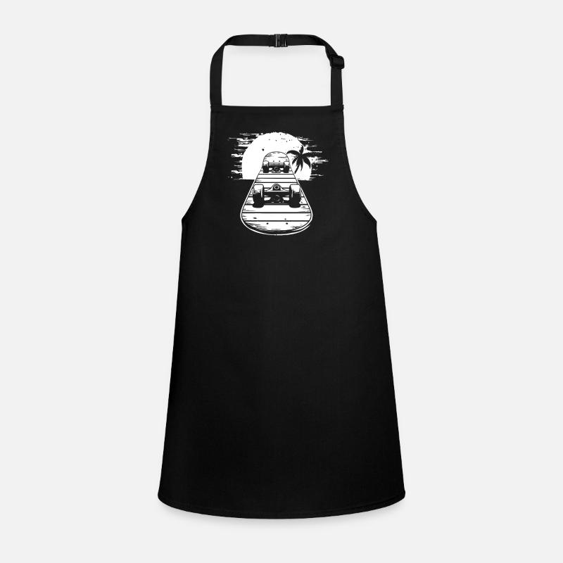 Skateboarding Sketch Children's Apron