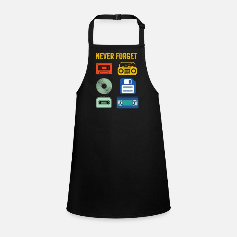 Never Forget Retro electronic devices Vintage Children's Apron