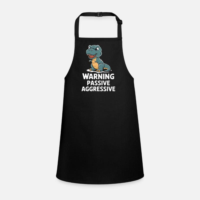 Attention Passive Aggressive Dinosaur Children's Apron
