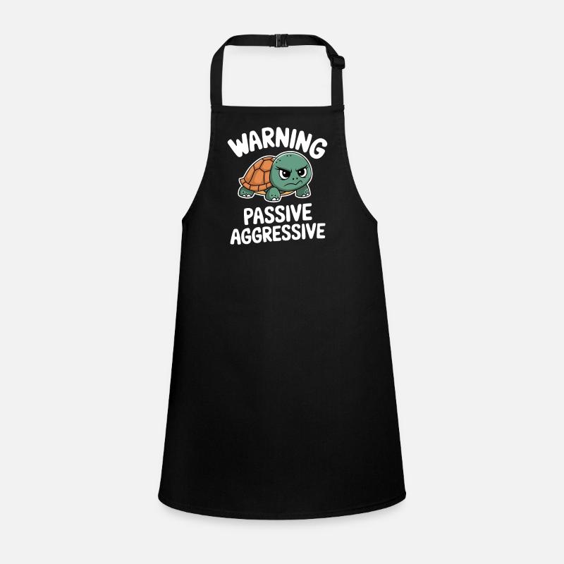 Warning Passive Aggressive Turtle Children's Apron