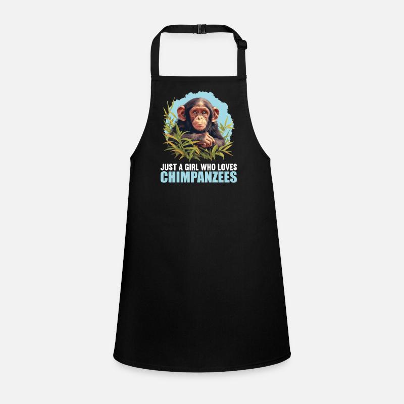 Chimpanzé Schimpansen Schimpanse Tablier Enfant