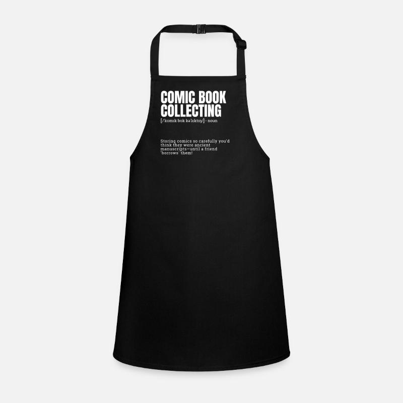 Comic Book Collecting Funny Indoor Hobbies Definit Children's Apron