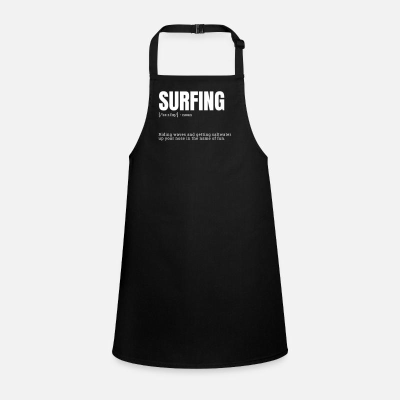 Chemise de surf drôle pour les surfeurs de vagues Tablier Enfant