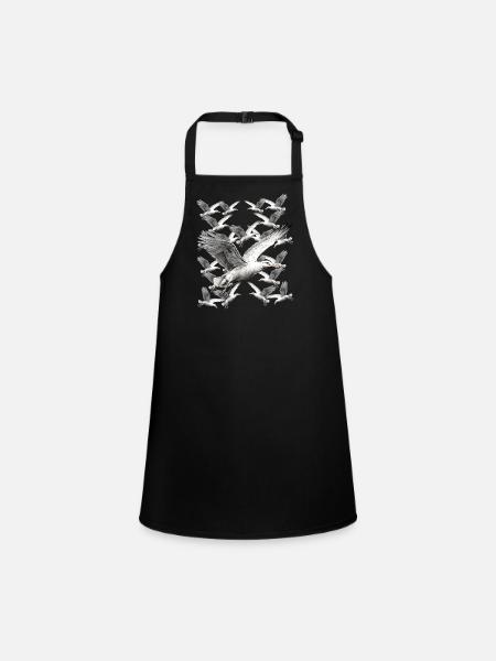 Mouette Seagulls Maritime - Tablier Enfant - noir - Devant
