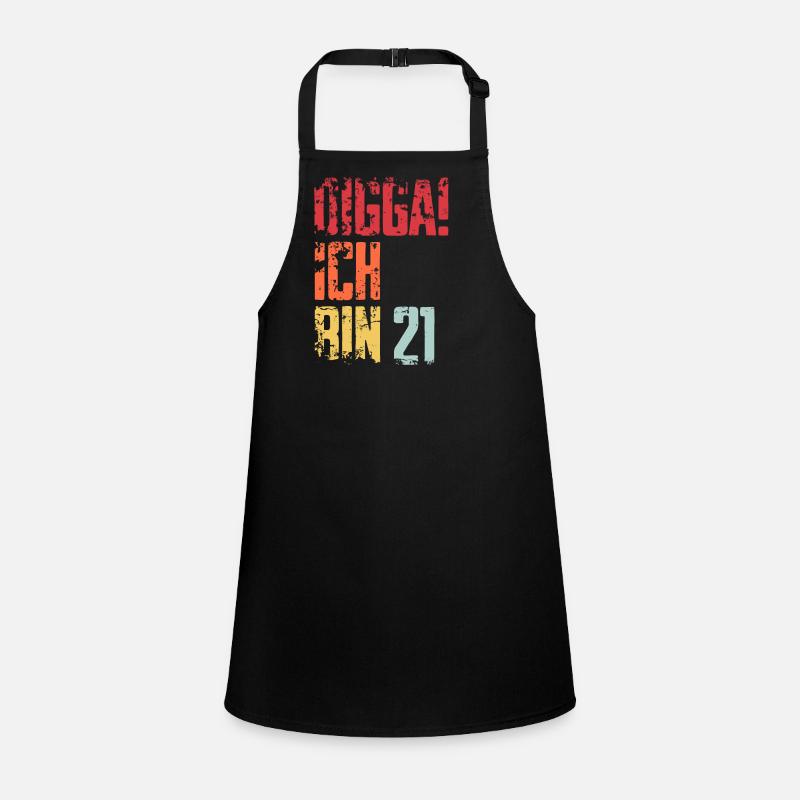 21. Geburtstag 21 Jahre Geschenk Spruch Schürze für Kinder