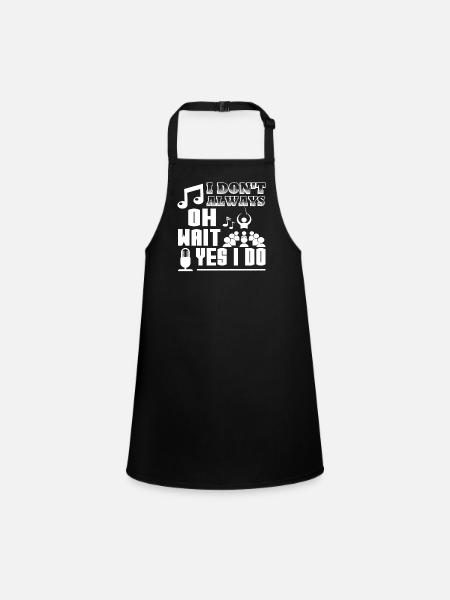 Show Choir Show Choir I Do Sing - Children's Apron - black - Front