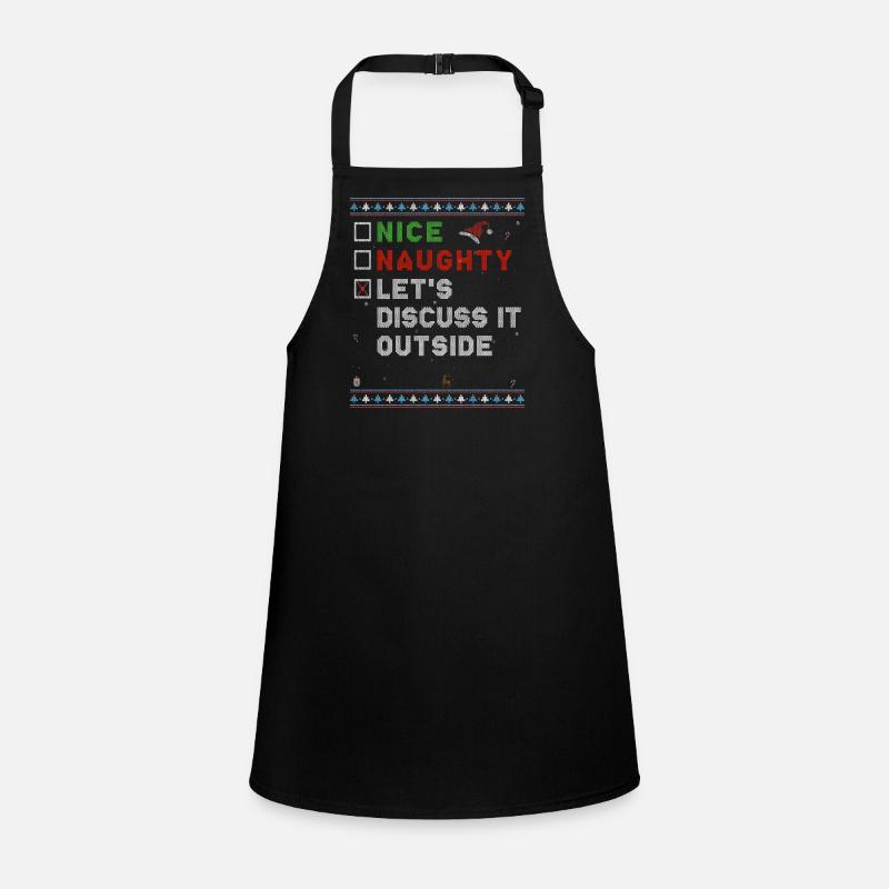 Nice Naughty List – Let’s Discuss It Outside - Children's Apron