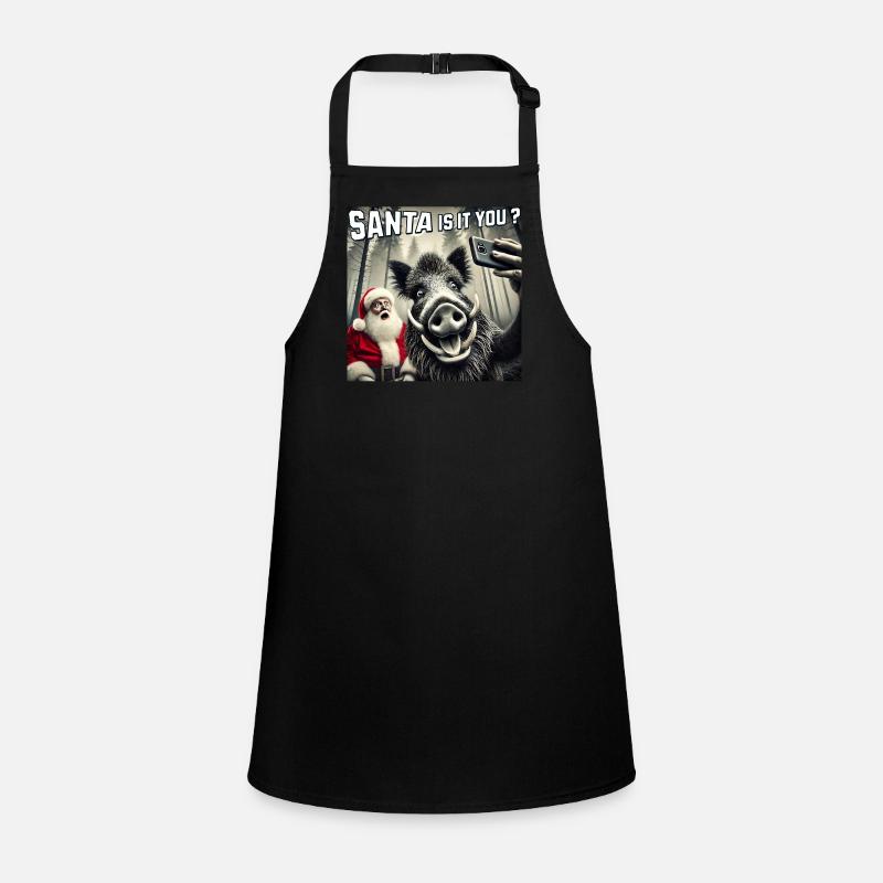 Cats Selfie Santa Selfie Christmas Children's Apron