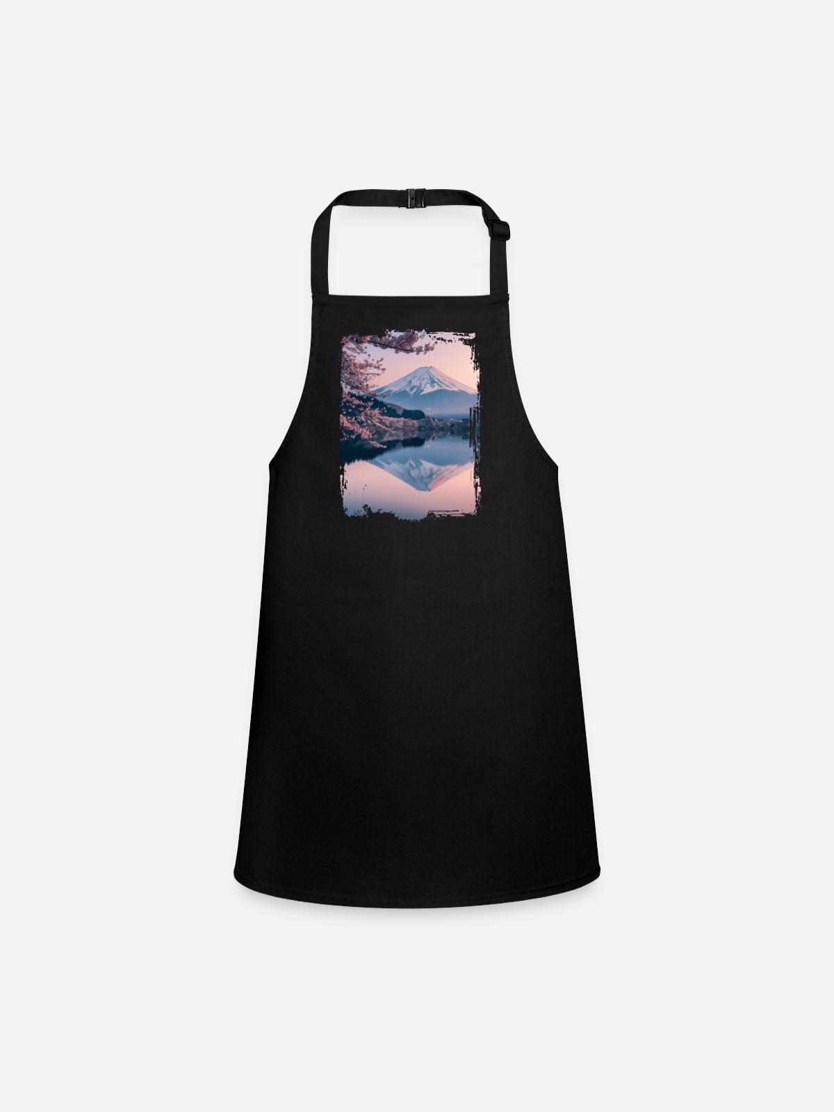 Japan - Children's Apron - black - Front