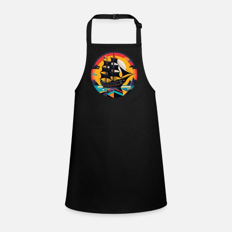 Sailing Ship, Frigate, Boat Children's Apron