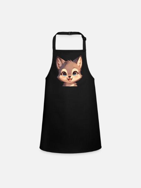 Coyotes Coyote - Children's Apron - black - Front