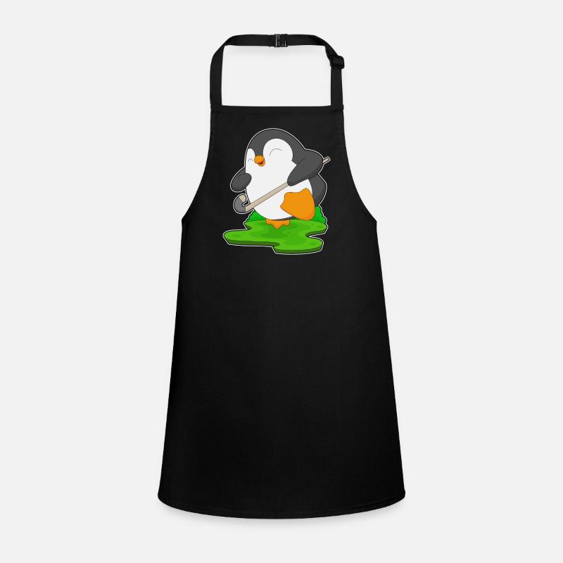 Pinguin Feldhockey Hockeyschläger Schürze für Kinder