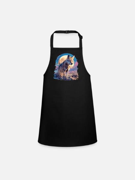 Coyotes Coyote - Children's Apron - black - Front