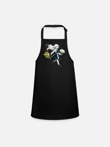 MRS. BLUME - Children's Apron - black - Front