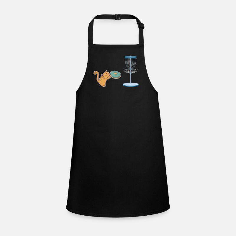Chat qui joue au disc golf - Chat de disc golf Tablier Enfant