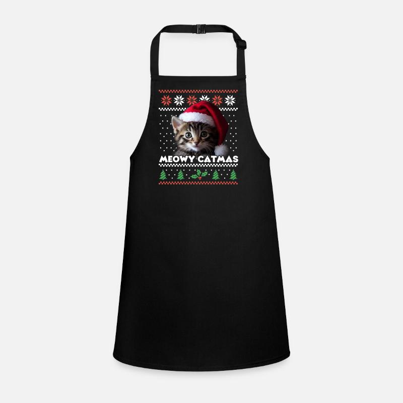 Miaou Catmas Noël assorti Look chat maman Tablier Enfant