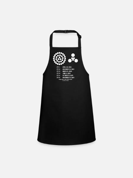 Integrated Flight Test - Children's Apron - black - Front