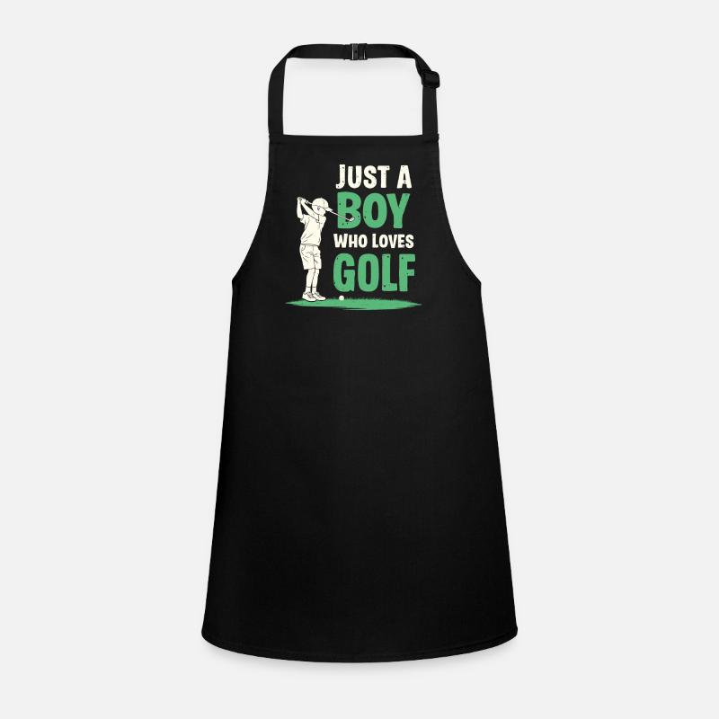 Golf, Golfer, Golfer, Golfer, Boy Children's Apron