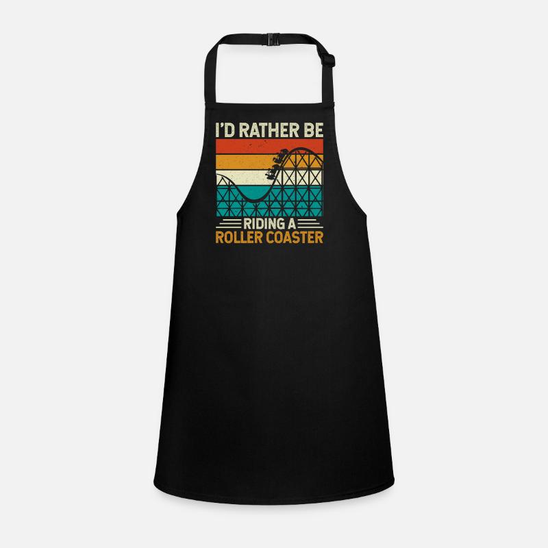 Roller Coaster Theme Park Children's Apron