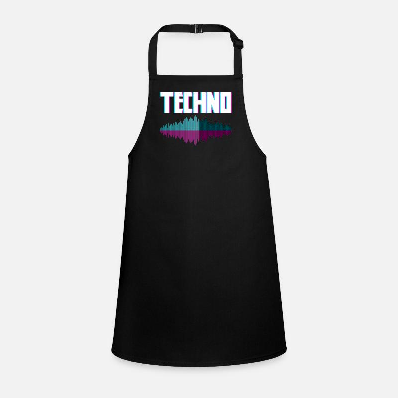 Techno Waves for Techno Lovers Children's Apron