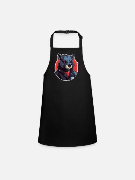 Tasmanian devil - Children's Apron - black - Front