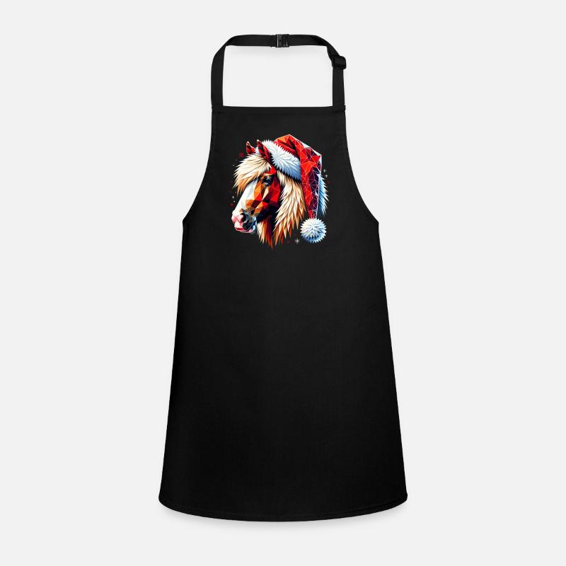 Original Polygone Art Haflinger Cheval Noël Tablier Enfant