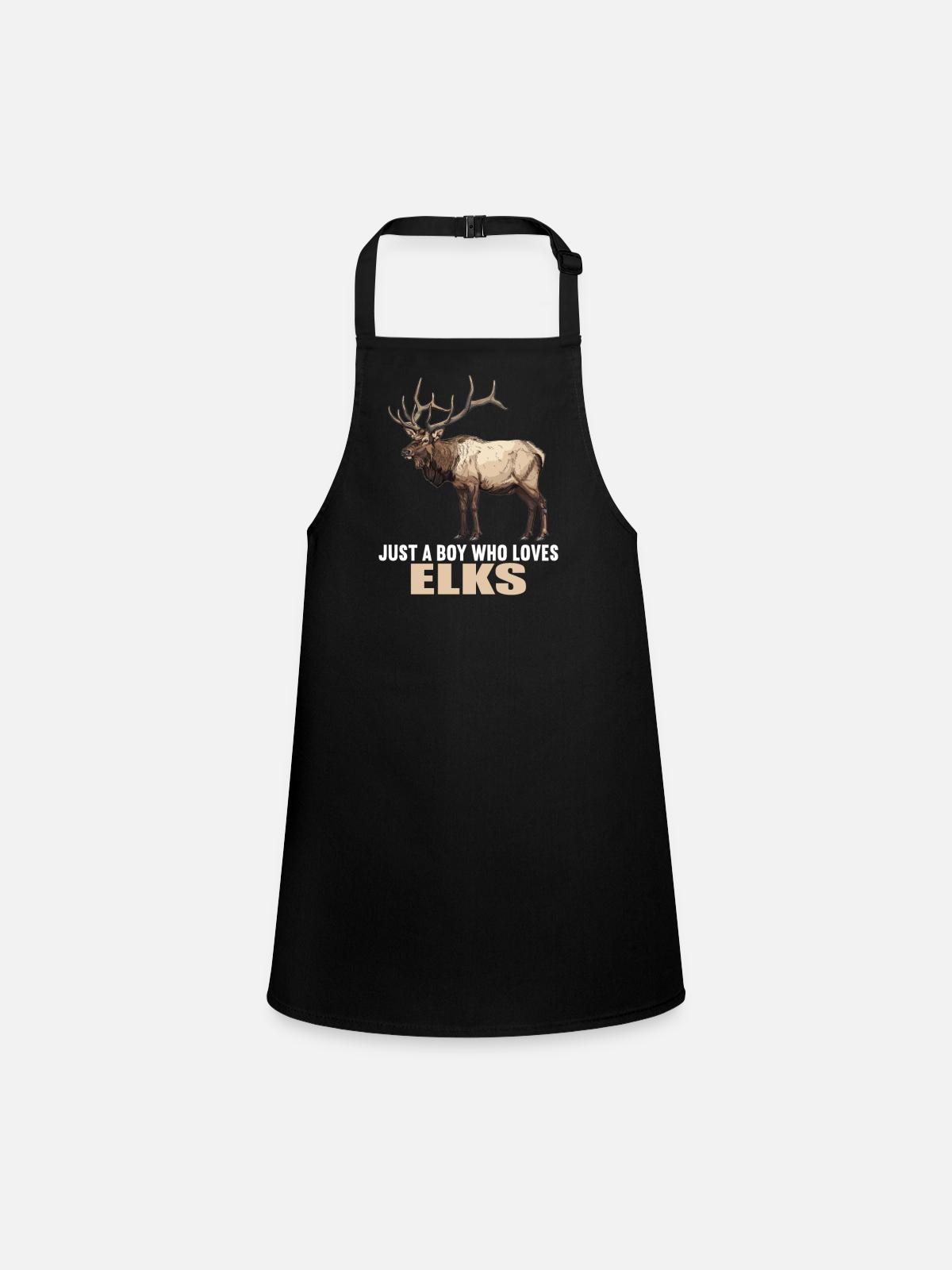 Moose Moose - Children's Apron - black - Front